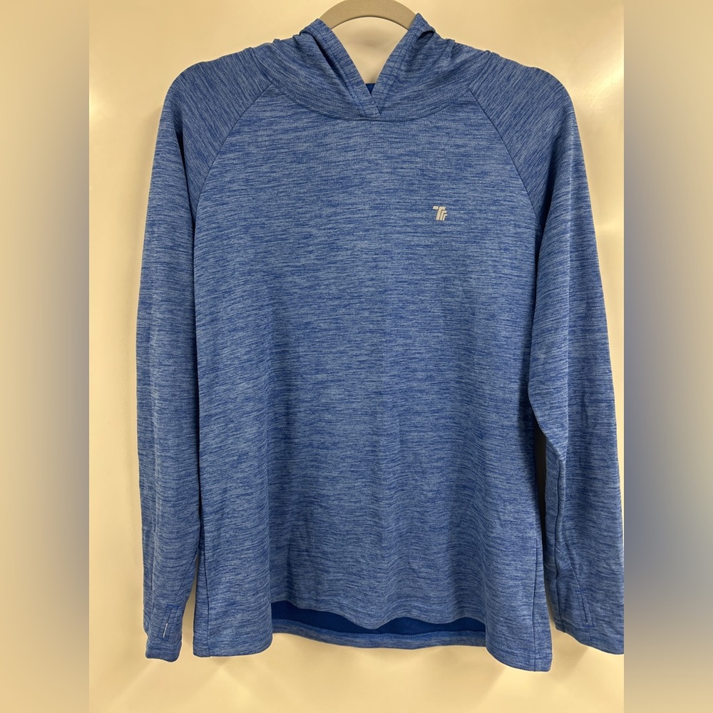 Tangerine Athletic Blue Performance Hoodie Workout Active Pullover 2x‎ Gym Soft